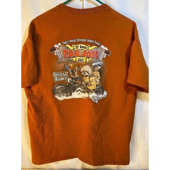 Motorcycle Tommy's Toe Jam, Jamboree 21st Annual 2013, XL T-Shirt - Picture 2 of 8